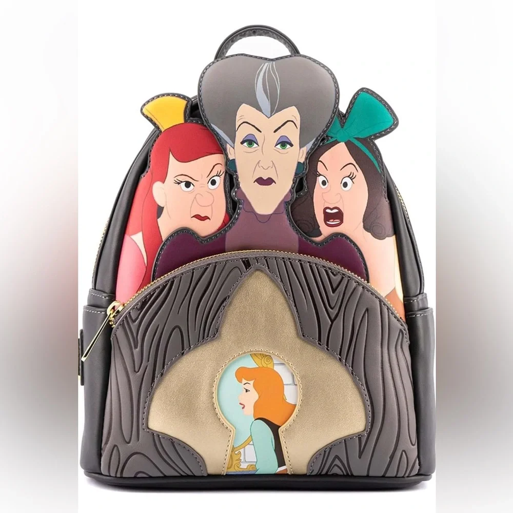 Loungefly Disney Villains Scene Evil Stepmother and Stepsisters Mini‎ Backpack